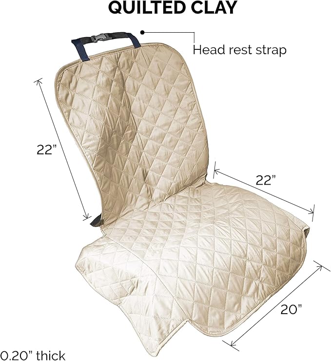 Furhaven Universal Water-Resistant Quilted Single Car Seat Protector