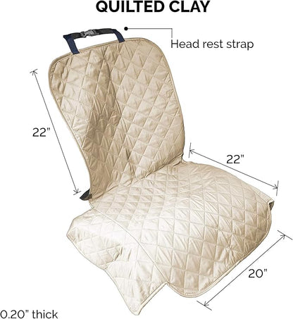 Furhaven Universal Water-Resistant Quilted Single Car Seat Protector