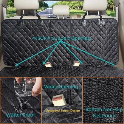 Dog Car Seat Cover for Back Seat Cover for Kids ISOFIX Car Seat Protector for Dogs Nonslip Water Proof Universal Fit Dog Car Seat Cover for Truck SUV(Large
