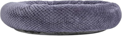 WONDER MIRACLE Fuzzy Deluxe Pet Beds, Super Plush Dog or Cat Beds Ideal for Dog Crates, Machine Wash & Dryer Friendly (24" x 24", Grape Purple)