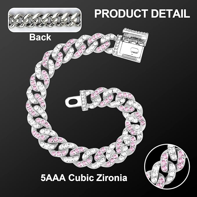 Dog Chain Silver Cuban Collars 22inch)
