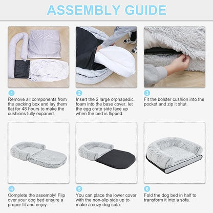 Human Dog Bed 72"x43"x10" Dog