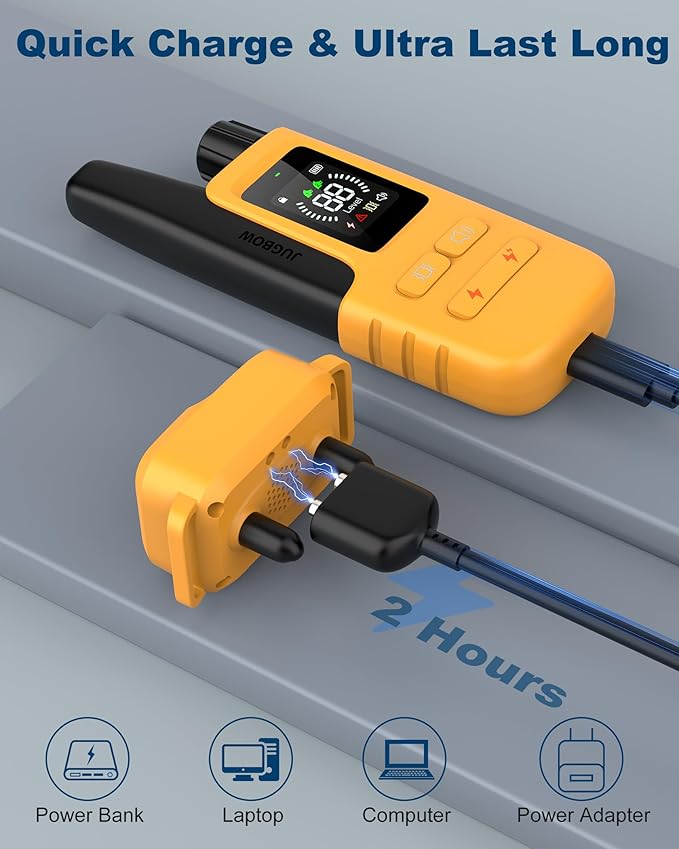 Jugbow Dog Shock Collar 3300FT Dog IPX7 Waterproof 4 Training