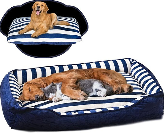 Dog Beds Large Sized Dog with Cushion 40" L 31" W 6" Th