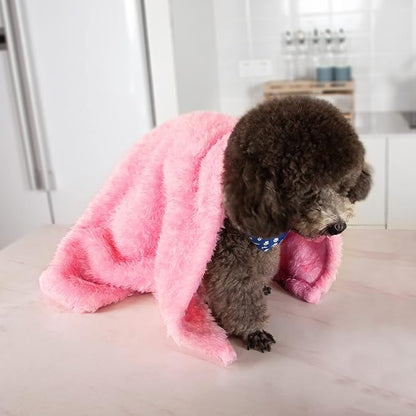 MACEVIA Fluffy Fleece Dog Blankets (24x29 Inch,