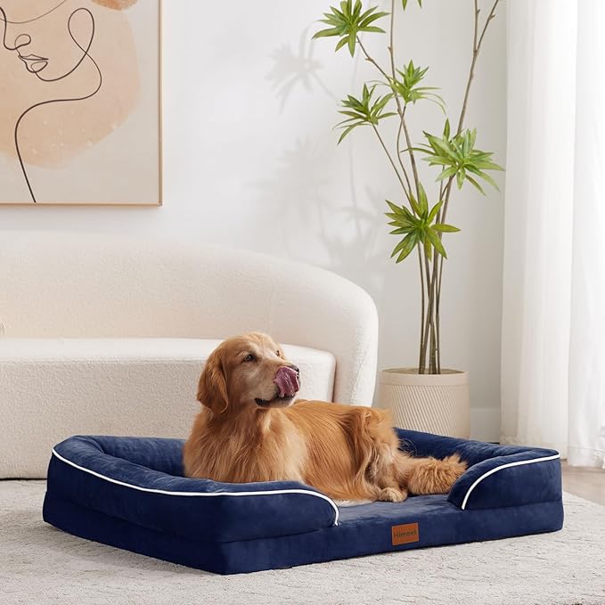 XL Dog Beds for Extra Large Dogs Washable Big Dog Bed Waterproof Liner Jumbo Dog Bed Dog Couch Dog Sofa Pet Bed for Dogs Up to 80 lbs