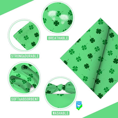 Clover Dog Bandana Washable Pets Scarf Triangle Adjustable Handkerchief