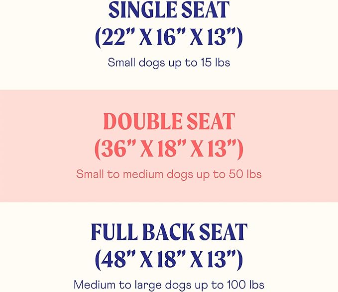 PupProtector Dog Car Seat for Medium and Large Dogs