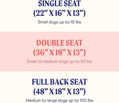 PupProtector Dog Car Seat for Medium and Large Dogs