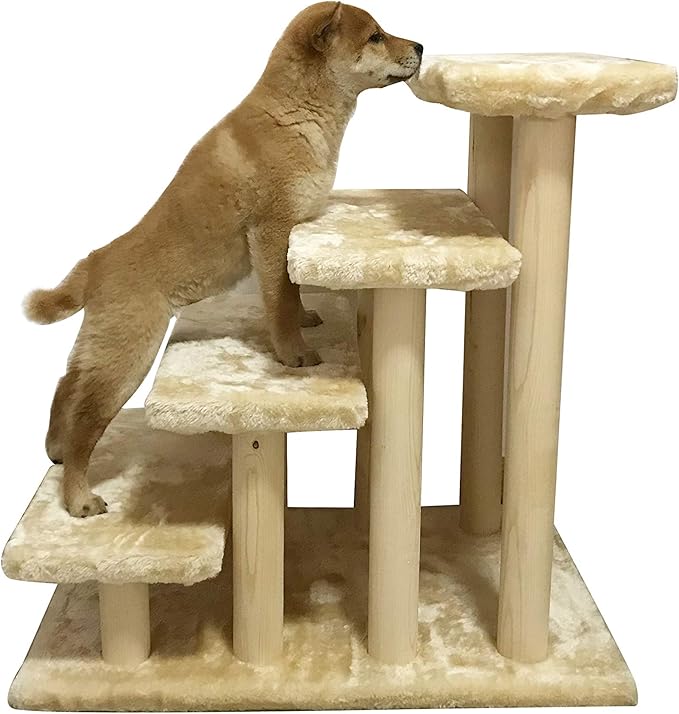 Cowboy Wooden pet Stairs 4-Step pet Ladder cat