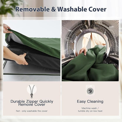 BFPETHOME Outdoor Dog Beds for Large Dogs (30 x 20in, Green)