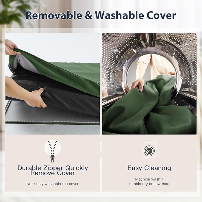 BFPETHOME Outdoor Dog Beds for Large Dogs (36 x 27in, Green)