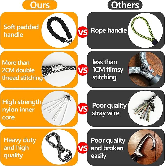 NTR Long Dog Leash 20FT Check