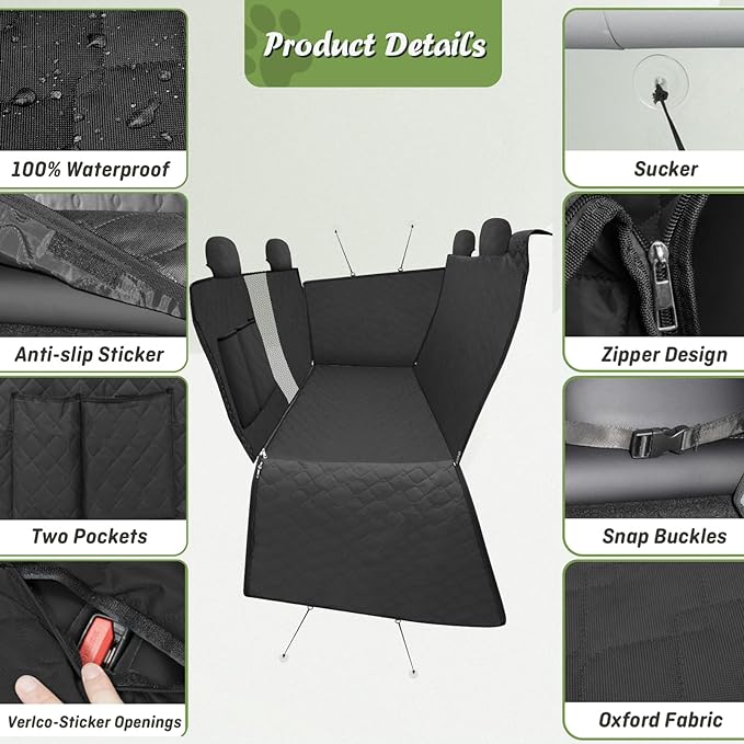 Custom for Honda CR-V Dog Seat Cover for Back Seat 2023 2024 Accessories 600D Oxford