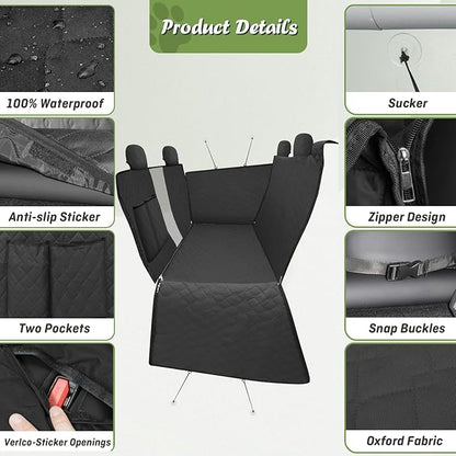 Custom Fit for Nissan Rouge Rear Seat Pet 2024 2023 2022 2021 600D Oxford