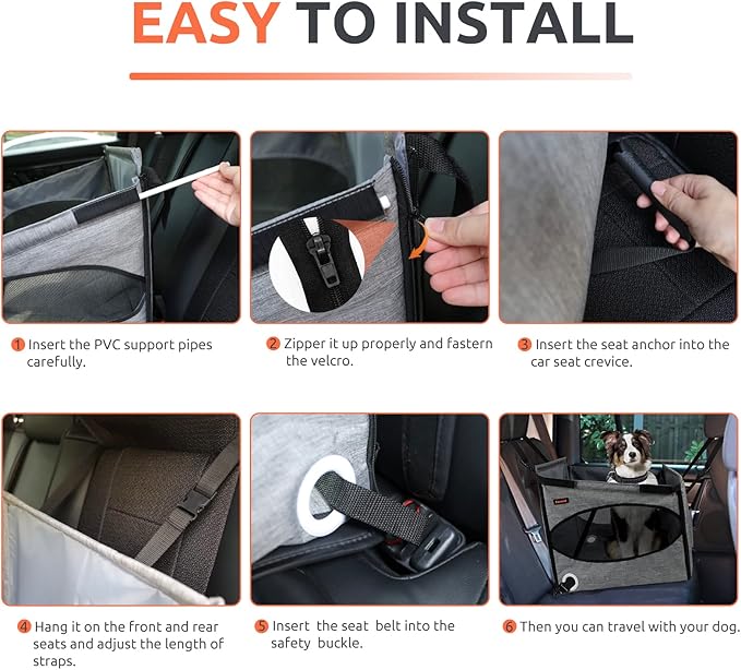 Dog Car Seat for Small and Medium Dogs