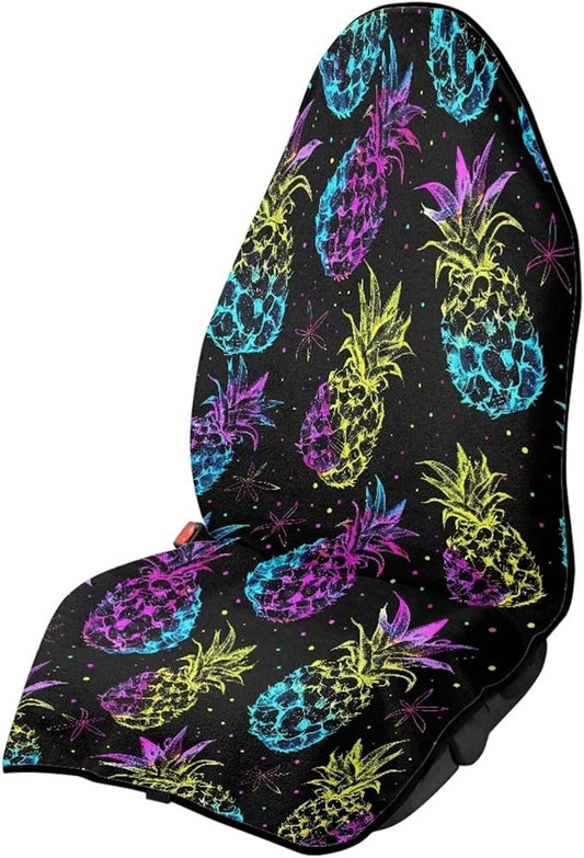 Yewattles Colorful Pineapple Waterproof Automotive Seat Cover