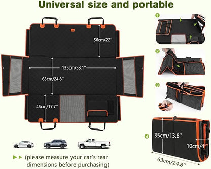Pecute Back Seat Extender for Dogs 330lb, Back