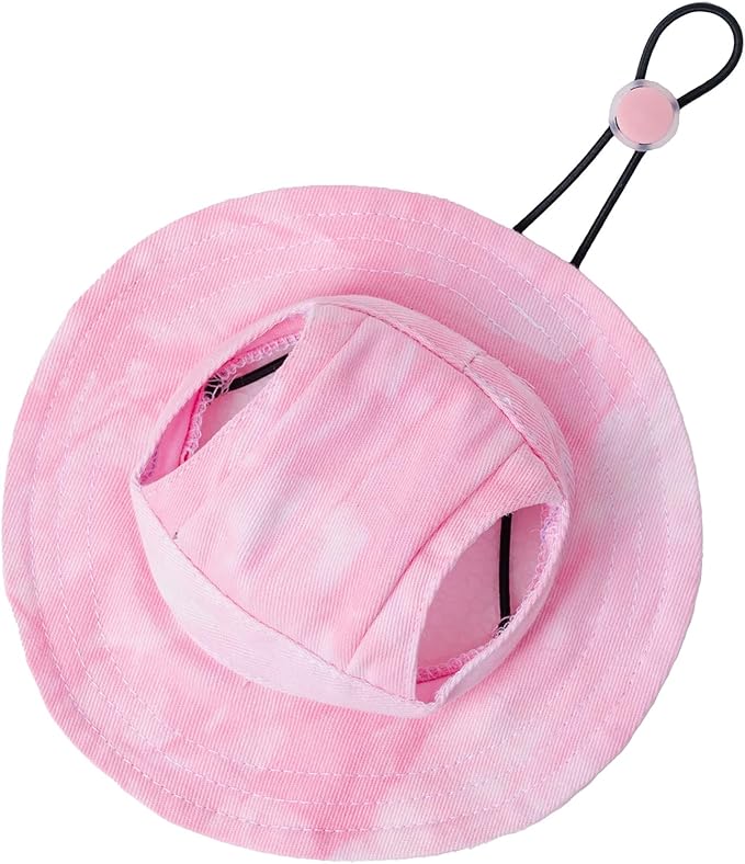 Pet hat with Ear Holes Sunscreen Baseball Cap Suitable for Small and Medium-Sized Dogs Outdoor Climbing hat in Summer Pet Products (Medium