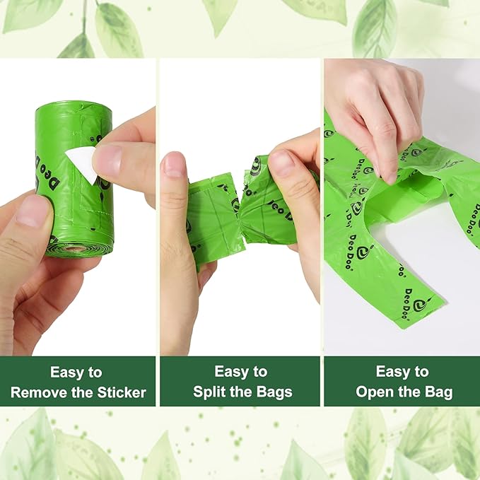 Dog Poop Bags Rolls with Handles 40 Rolls 480 Counts