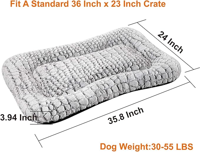 Coohom Deluxe Plush Dog Bed Pet Cushion Crate Mat