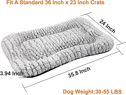 Coohom Deluxe Plush Dog Bed Pet Cushion Crate Mat