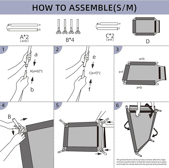 pettycare Elevated Outdoor Dog Bed 28 Inches,