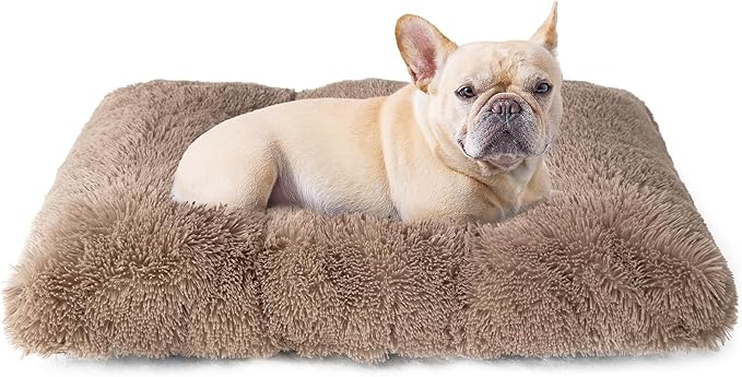 EHEYCIGA Fluffy Dog Crate Bed for Medium Dogs