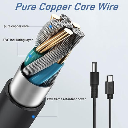 Charger Cord for Bousnic Dog Shock Collar Charger RS2A,RS2B,2-in-1 DC Replacement,1pcs