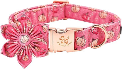 Elegant little tail Dog Collar with Flower
