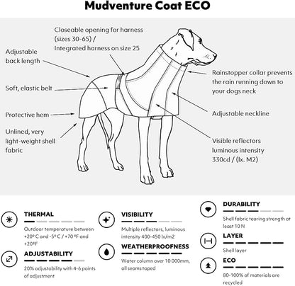 Hurtta Mudventure ECO Dog Coat 22 in