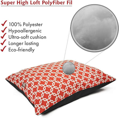 Majestic Pet Rectangle Large Dog Bed Washable – Non Slip Comfy Pet Bed – Dog Crate Bed Super Value Pillow Dog Bed – Dog Kennel Bed for Sleeping 46 x 35 Inch