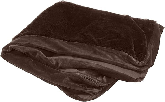 Furhaven Replacement Dog Bed Cover Plush & Velvet L Shaped Chaise