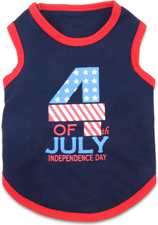 4th of July Small XS Puppy Clothes Independent