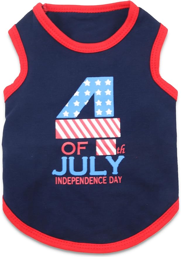4th of July Small Puppy Clothes Independent Day