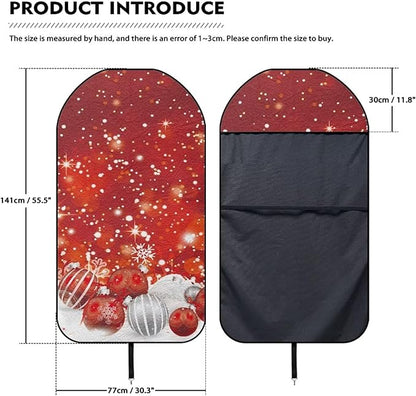 Yewattles Chirstmas Pattern Waterproof Scratching Proof Car Seat