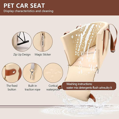 Center Console Dog Car Seat Pet Car Seats 20 Lbs