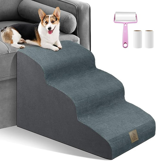 Mestuel Dog Stairs for Couch Bed Sofa 3 Steps 60 lbs,