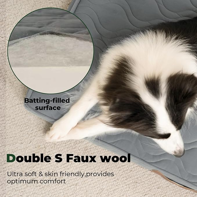 BALANCE Dog Crate Bed，Water-Resistant Orthopedic Dog Beds with Nonskid Bottom