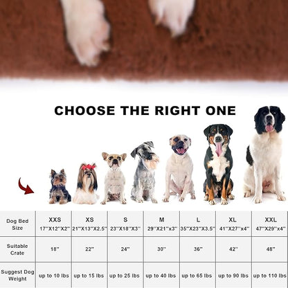 Plush Dog Crate Bed 41"x27")