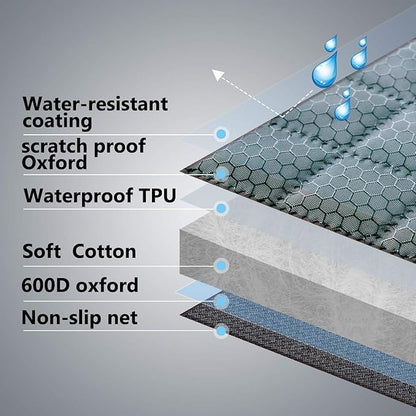 Vailge Bench Dog Seat Cover for Back Seat 100% Waterproof