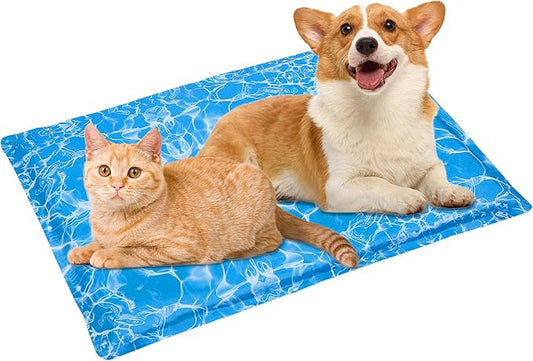 Dog Cooling Mat Water Injection Pet Cooling Mat (19x35 in)