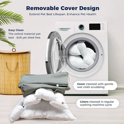 Miguel Waterproof Outdoor Dog Bed for Medium Small Dogs 30 inch