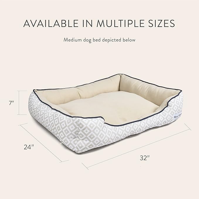Now House for Pets by Jonathan Adler Grey Diamond Cuddler Dog Bed (FF16410)