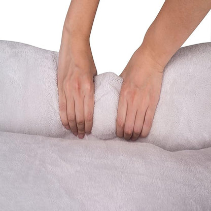 Happycare Textiles Rectangle Brown low bumper pet bed 40 x 30 inches,