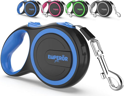 Emperor Pets 16 Feet Retractable Dog Leash Large Dogs 110lb, Large 26 ft, -BL16