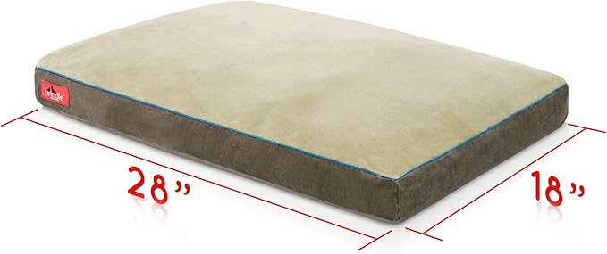 BRINDLE Khaki Shredded Memory Foam Pet Bed