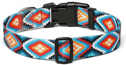 Adjustable Dog Collar with Patterns
