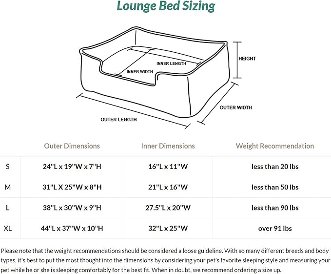 P.L.A.Y. Pet Lifestyle and You Denim Brown Lounge Bed for Dogs