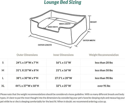 P.L.A.Y. Pet Lifestyle and You Denim Brown Lounge Bed for Dogs